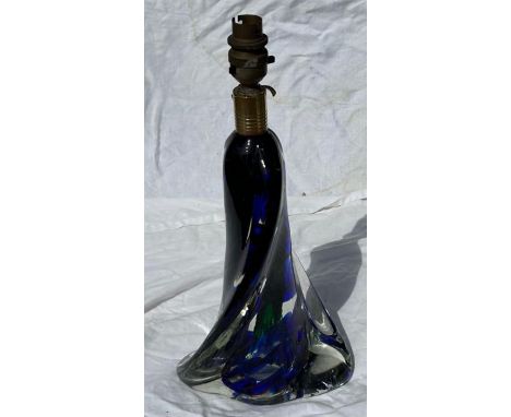 A Mid century murano glass lamp
