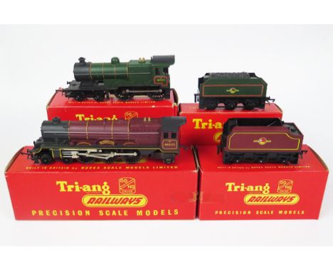 A Tri-ang R. 350 4-4-0 Class LI Loco BR Green 31757 with matching R. 36 Tender and R. 258S 4-6-2 "The Royal Princess" Loco an