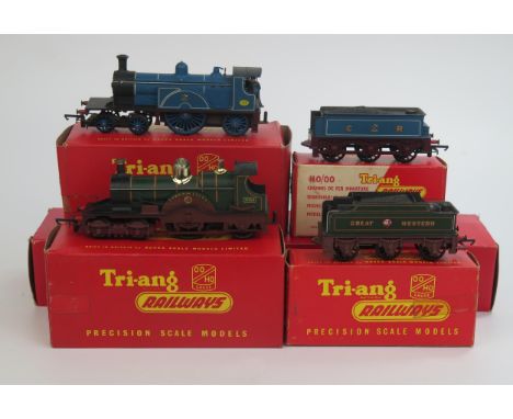 A Tri-ang OO Gauge R. 354 4-2-2 "Lord of The Isles" Loco with matching R. 37 Tender GWR 3046 and R. 553 4-2-2 Caledonian Sing