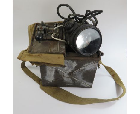 A WWII Portable Morse Code Lamp Kit 