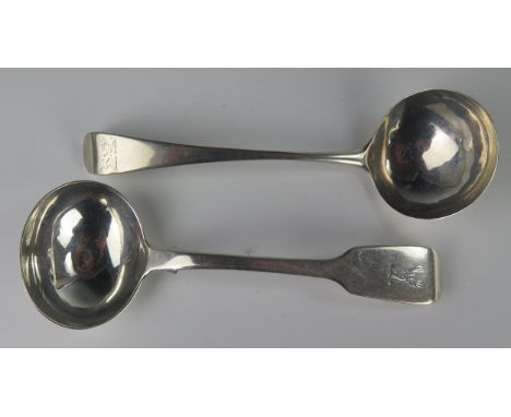 A George III Silver Sauce Ladle (London 1802, Peter, Anne and William Bateman) and one other (London 1810, William Eaton), 10