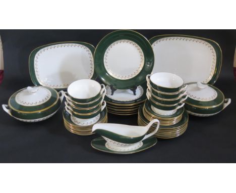 A Spode 'Green Velvet' Part Dinner Service for Eight 