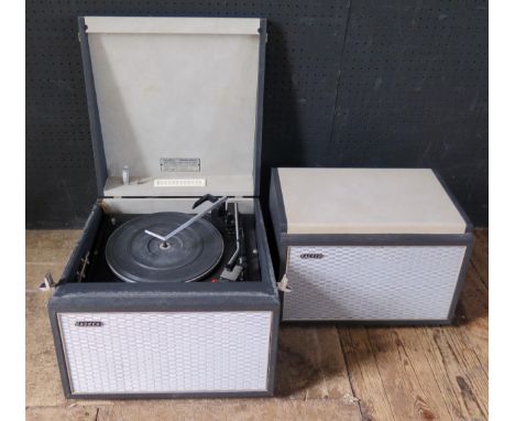A Hacker Model No. GP42 Record Player and Amplifier Loudspeaker Unit Type AL.42 