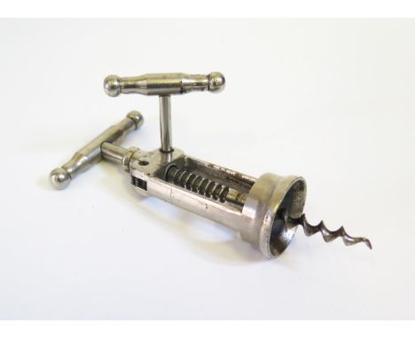A French Chrome Corkscrew, stamped JB 