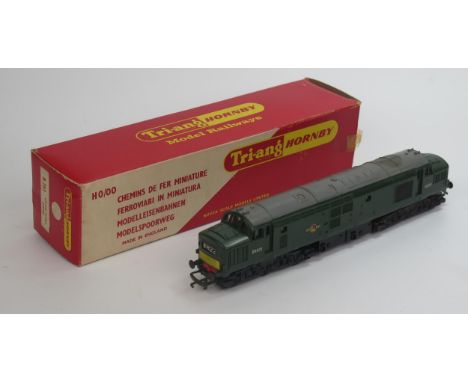 A Hornby Tri-ang OO Gauge R. 751 Co-Co Type 3 Diesel BR Green D6830, excellent in rarer earlier windowless box with manual 