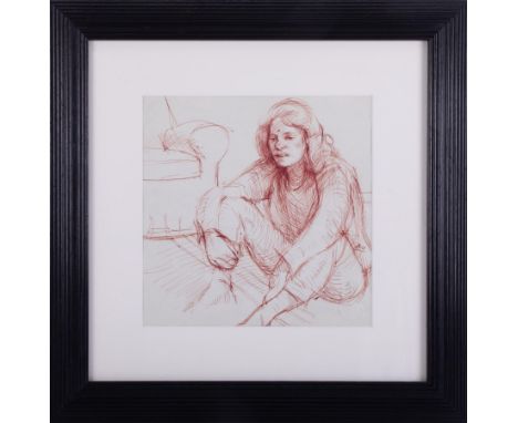 Robert Lenkiewicz (1941-2002) 'Mouse' pen sketch, 24cm x 24cm, with Robert Lenkiewicz Foundation seal, framed and glazed.