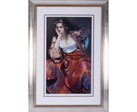 Robert Lenkiewicz (1941-2002) 'Esther Silver Locket' limited edition print 308/500, with embossed signature, with certificate