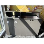 Bel Unité pour Déchets, 61'' x 24'', Dessus en Pierre, 4 portes