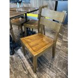 (12) Superbes Chaises Bistro SANDALYECI (Logo doit etre sabler), QUANTITÉ X PRIX MISÉ