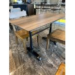 (2) Tables doubles, en Bois Laminé-Lacqué, 47'' x 27', QUANTITÉ X PRIX MISÉ