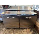 Congélateur 2-Portes KOOL-IT, mod: KVCF-60, en Acier Inox., sous comptoir