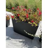(4) Bacs à Fleurs en Bois-Poly-PVC, 30'' x 12'' x 24''H, Noir, QUANTITÉ X PRIX MISÉ