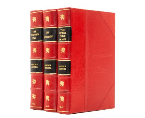 Churchill (Sir Winston Spencer) [The World Crisis Series], 3 vol., comprising The World Crisis 1911-1918, "Abridged and Revis