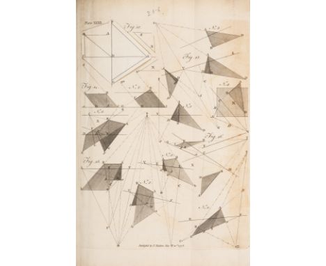 Malton (Thomas) A Compleat Treatise on Perspective in Theory and Practice..., 4 parts in 1, engraved frontispiece (chipped at