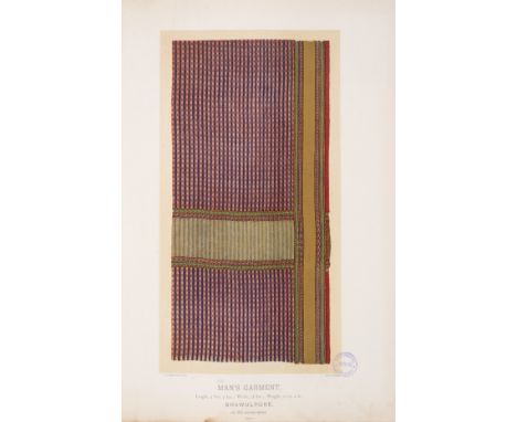 India.- Watson (John Forbes, editor) Collection of Illustrations of the Textile Manufactures of India, 4 vol. only, 107 chrom