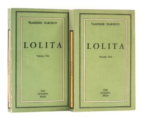 Nabokov (Vladimir) Lolita, 2 vol., first edition, first issue with covers priced at 900F, Libraire Biret bookseller's labels 