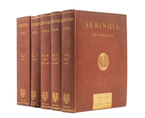 Central Asia.- Stein (Sir Marc Aurel) Serindia. Detailed Report of Explorations in Central Asia and Westernmost China, 5 vol.