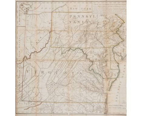 America.- Jefferson (Thomas) Notes on the State of Virginia, first English edition, folding engraved map frontispiece, hand-c