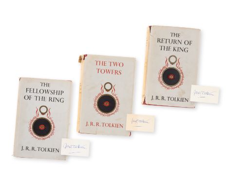Tolkien (J.R.R.) The Lord of the Rings, 3 vol., first editions, first impressions, each volume signed by the author on front 