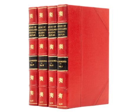 Churchill (Sir Winston Spencer) A History of the English-Speaking Peoples, 4 vol., first edition, half-titles, maps, light oc