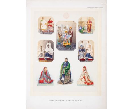 India.- Watson (John Forbes) The Textile Manufactures and the Costumes of the People of India, first edition, 12 plates, of w