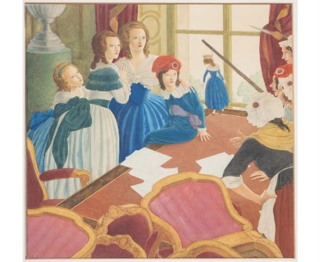 Original illustration.- Dulac (Edmund) Marie Antoinette,&nbsp;watercolour and bodycolour, over pencil, signed in the lower le