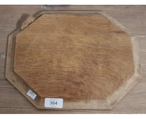 VINTAGE ROBERT THOMPSON MOUSEMAN WOODEN CHEESE BOARD