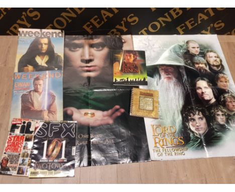 LORD OF THE RINGS POSTERS, BOOKS AND STAR WARS MAGAZINES