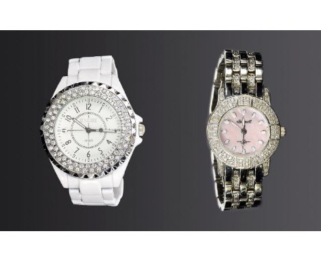 Sinobi - Ladies Fashion Style Quartz White Ceramic and Steel Bracelet Watch. Many Features, As New Condition + Ingersoll Ladi