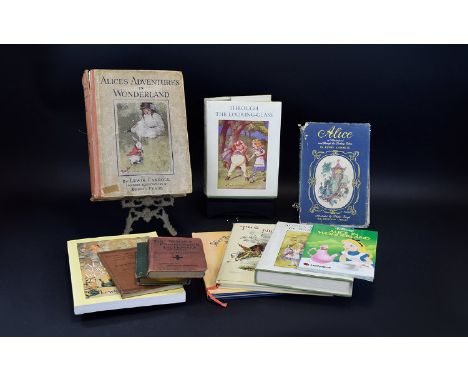 Alice In Wonderland Interest. Collection of Alice In Wonderland Hard Back Books. Comprises Alice In Wonderland Illustrated by