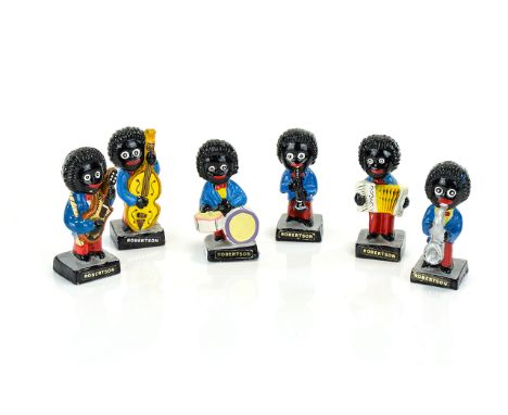 Robertsons Golden Shred Advertising Mascot Band Six figures in total each approx 2.5 inches in height. Featuring drummer, dou