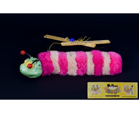 Pelham Handmade Puppet ' Caterpillar ' c.1960's, with Box - Please See Photo. 