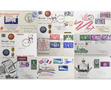 A Very Good Collection of British 1st Day Covers From 1953 - 1970, Comprises ( 92 ) First Day Covers. Examples are as Follows