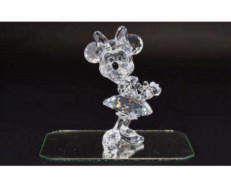 Swarovski Crystal Figure 'Disney Showcase' Minnie Mouse' Designer Team Code number 9100 NR000 007. Issued 2005 retired 2008. 