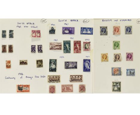 South Africa 1942 War Effort Sheet of Stamps, Also Includes 1954 Centenary of Orange Free State Stamp + a South Africa Sheet 