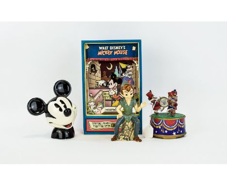 Disney Interest ( 4 ) Items In Total. Includes Mickey Mouse Cardew Collectables Limited Edition Mickey Head Ceramic, Ceramic 