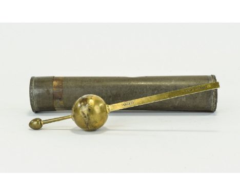 Antique Brass Hydrometer Housed in original case, Fashioned in brass, marked Twaddell. Good vintage condition. Some corrosion