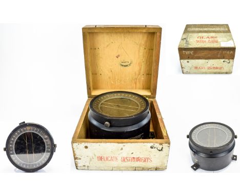 World War II AC. US. Army Type D-12 Compass. Used In a Lancaster Bombers and Spitfire's In 1943. Maker Bendix Aviation. Seria