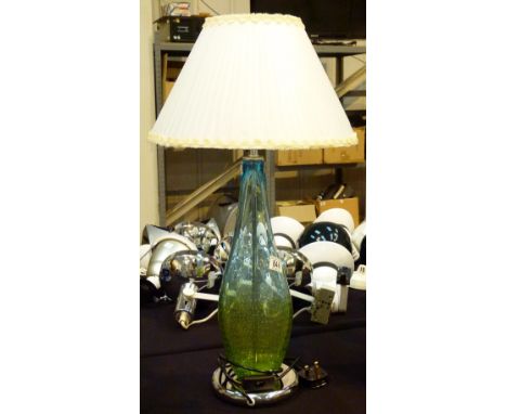 NEW RETRO TABLE LAMP. Retro 1970s style glass table lamp