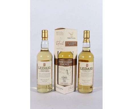 LEDAIG 1990 18 or 19 year old single malt Scotch whisky, ditilled 1990, bottled 2009 by Gordon &amp; MacPhail under the Conno