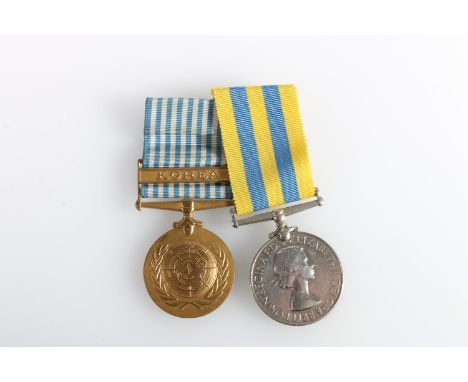 Medals of 22710432 Private A Milligan of the Royal Scots&nbsp;comprising Korean War 1950-53 Elizabeth II (first type BRITT OM