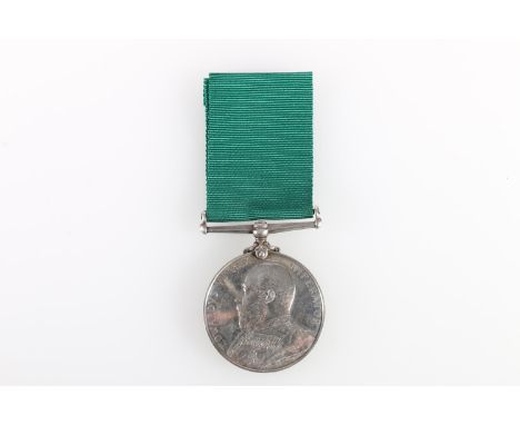 Medal of 4753 Gunner R Crown of the 1st Midlothian Royal Garrison Artillery Volunteers comprising Edward VII Volunteer Long S