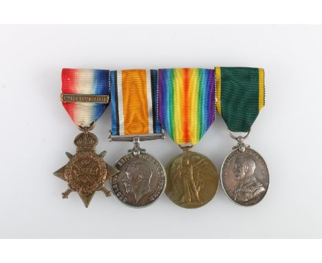 Medals of 325102 and 839 Sergeant T J Chirnside of the 8th Royal Scots comprising George V (bareheaded bust wearing Field Mar