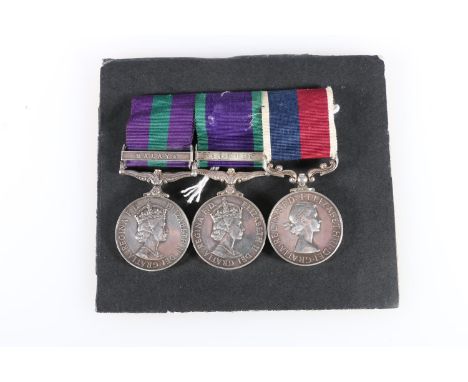 Medals of M4035002 Sergeant R Nicol of the Royal Air Force comprising an Elizabeth II general service medal 1918-1692 variety