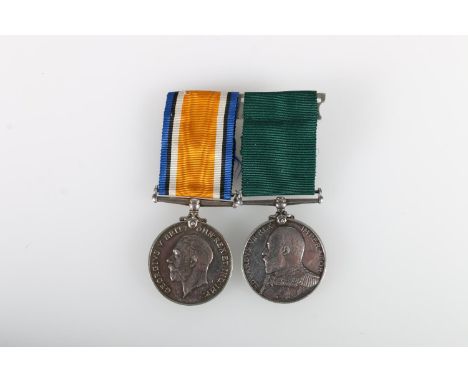 Medals of 308 J F Campbell Chief Petty Officer of the Royal Naval Volunteer Reserve comprising a WWI war medal [C 2-308 J F C