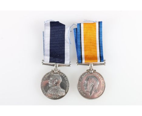 Medals of Private J O F Schubert of the Royal Marine Light Infantry comprising a WWI war medal [DEPOT 300 PTE J O F SCHUBERT 