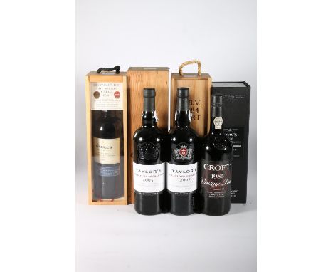 Six bottles of port to include DOW'S 1998 Quinta Do Bomfim Bicentenary commemorative 1798-1998, 75cl 20% abv, SANDEMAN 1984 L