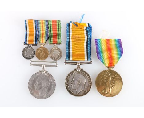 Medals of Lieutenant William Ronald Dodds Fairbairn of the Royal Garrison Artillery Territorial Force Reserve comprising WWI 