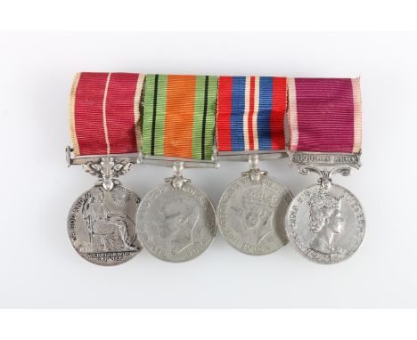 Medals of 22304002 LOC Warrant Officer 2nd Class John H Richards of the Royal Artillery comprising Elizabeth II British Empir