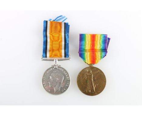 Medals of 018695 Private W D McMorrine of the Army Ordinance Corps comprising WWI war medal and Victory medal [018695 PTE W D